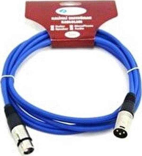 İMECE MMC3 BL MİKROFON KABLOSU 3 METRE MAVİ - Image 1