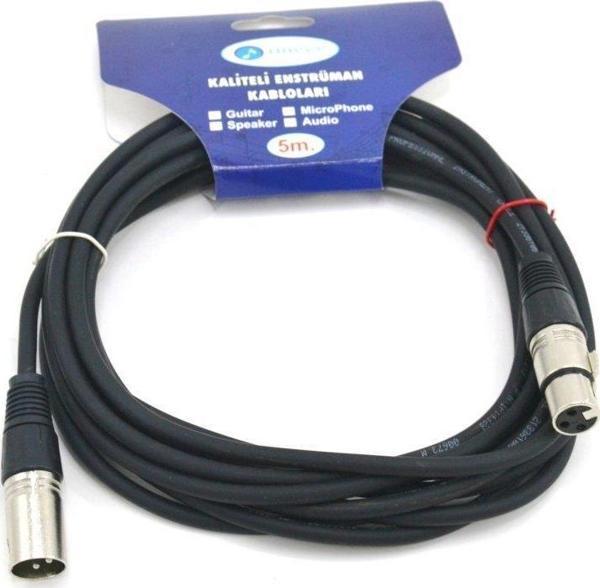 MMC5 BK İMECE MİKROFON KABLOSU CANON 5 METRE SİYAH - Image 1