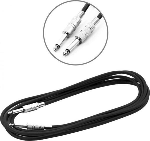 KJF3BK ENSTRÜMAN KABLO JAK FİŞLİ PRO 3 METRE SİYAH GİTAR KABLO - Image 1