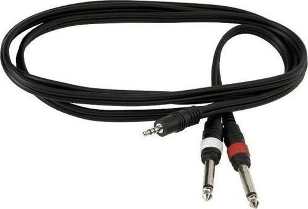 TUNEX MR-300 1 STEREO 2 X 6.35 MM ERKEK 3 METRE PC TELEFON AMFİ SES SİSTEMİ KABLOSU - Image 1