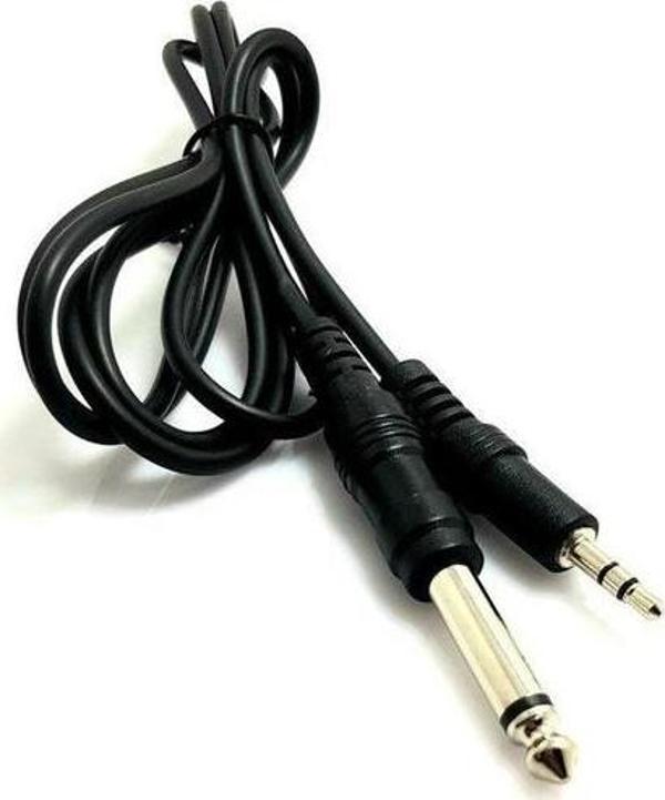 TUNEX ZY-150 1 STEREO 6.35 MM ERKEK 1.5 METRE PC TELEFON AMFİ SES SİSTEMİ KABLOSU - Image 1
