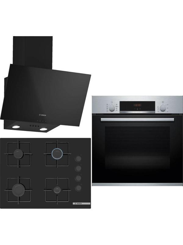 Bosch Siyah 3'lü Ankastre Set ( HBF534ES3T - POP7C6P30O - DWK63PJ60T )  - Image 1