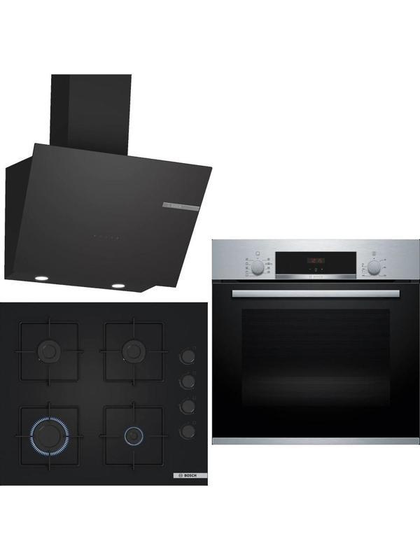 Bosch Siyah 3'lü Ankastre Set 332 ( HBF534ES3T - POP6C6P30O - DWK66PJ60T ) - Image 1