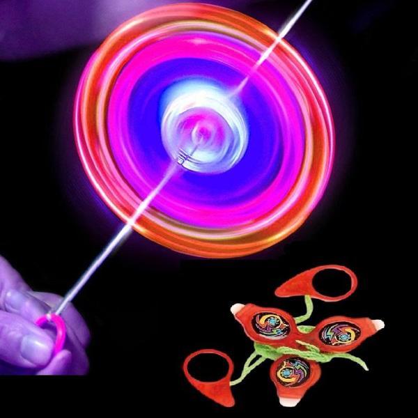VIP RENKLİ LED IŞIKLI FIRFIR KIRMIZI FIRFIR YENİ NESİL IŞIKLI OYUNCAK RED A PULL IT TO TOP SPİNİNG - Image 1