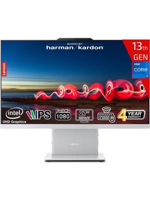 Ideacentre Aıo 27IRH9 Intel Core I7-13620H 16GB Ddr5 512GB SSD Intel UHD Graphics 27 Fhd IPS Freedos F0HM004JTR Kablosuz Klavye+Mouse Beyaz All In One Bilgisayar - Image 1