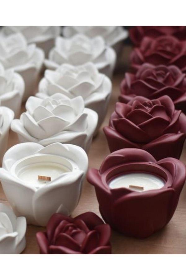 Opulent Accessories Gül Mumluk,Taki Kutusu,Dekoratif Doğum Günü,Anneler Günüsevgililergünü Yeni İş Yeni Ev,Ramazan Dekor - Image 1