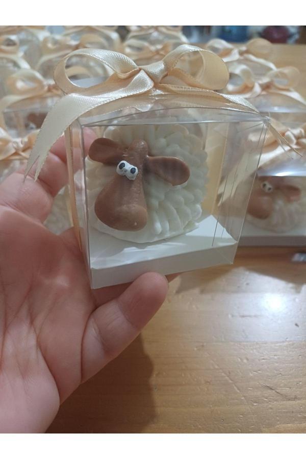 Opulent Accessories Kuzu Mum15Adet,Doğum Günü Hediyesi,Bebekmevlüdü,Sünnethatırası,Babyshower,Yenidoğan Hediyelik Mum - Image 1