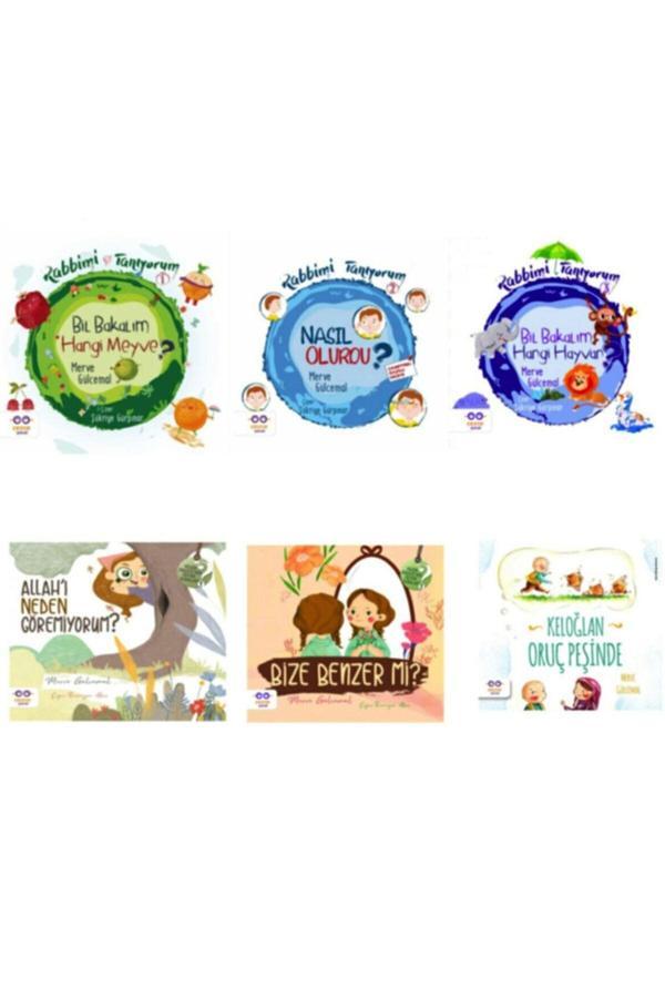 Rabbimi Tanıyorum 1-2-3 Küçük Merve'nin Büyük Soruları 1-2 Keloğlan Oruç Peşinde 6 Kitap Set - Cezve Çocuk - Image 1
