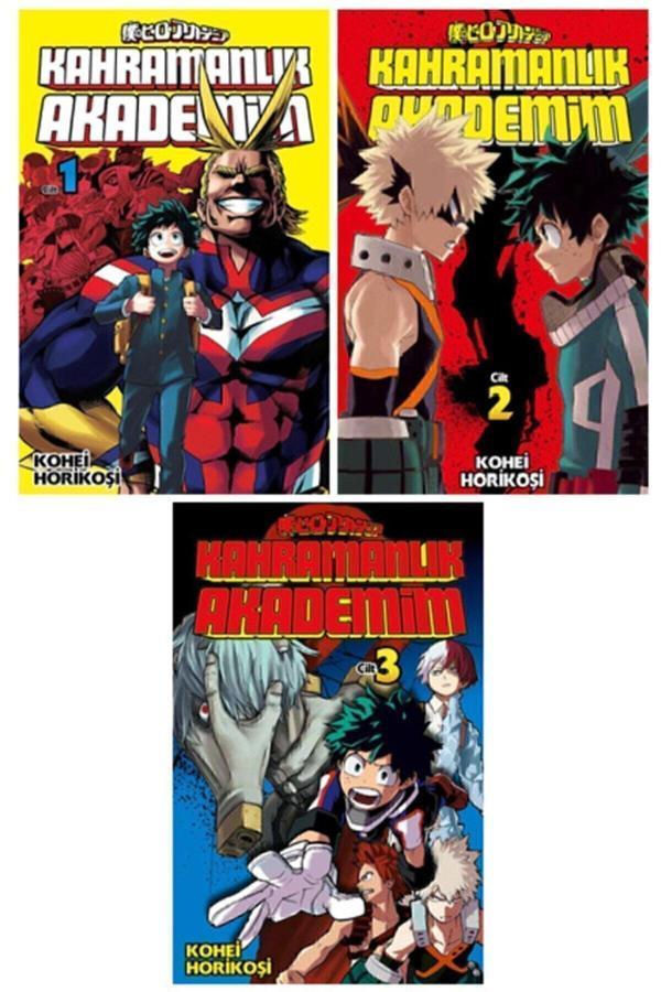 Kahramanlık Akademim 1-2-3. Ciltler Manga Seti / Kohei Horikoşi - Gerekli Şeyler - Image 1