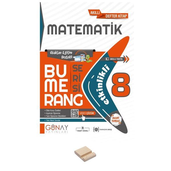 LGS 8.Sınıf Bumerang Matematik Konu Anlatımlı Soru Bankası ve Telefon Standı - Günay Yayınları - Image 1