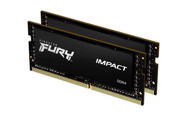 KINGSTON 64GB FURY Impact KIT (2x32GB) DDR4 3200Mhz SODIMM - Image 1