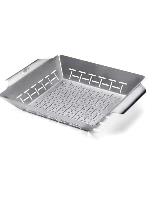 Weber Deluxe Grilling Basket 6434 – Sebze & Küçük Parça Izgara Sepeti Paslanmaz Çelik Tel - Image 1