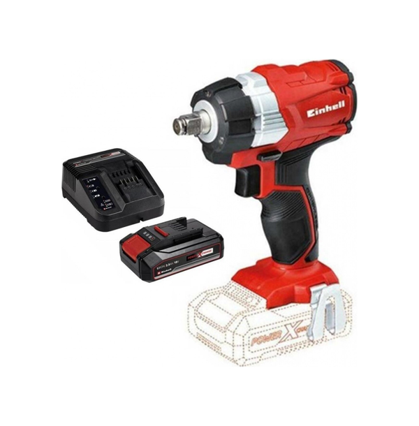 Einhell TE-CW 18 Li BL-Tek Akülü 2.5 Ah Darbeli Somun Sıkma Makinesi - Image 1