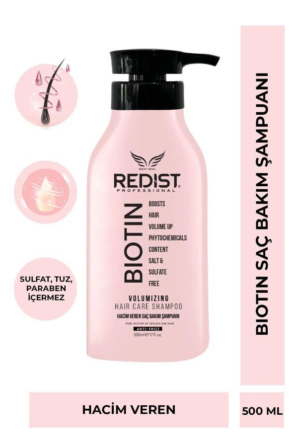 Redist Biotin Volumizing Hacim Veren Saç Bakım Şampuanı 500 ml  - Image 1