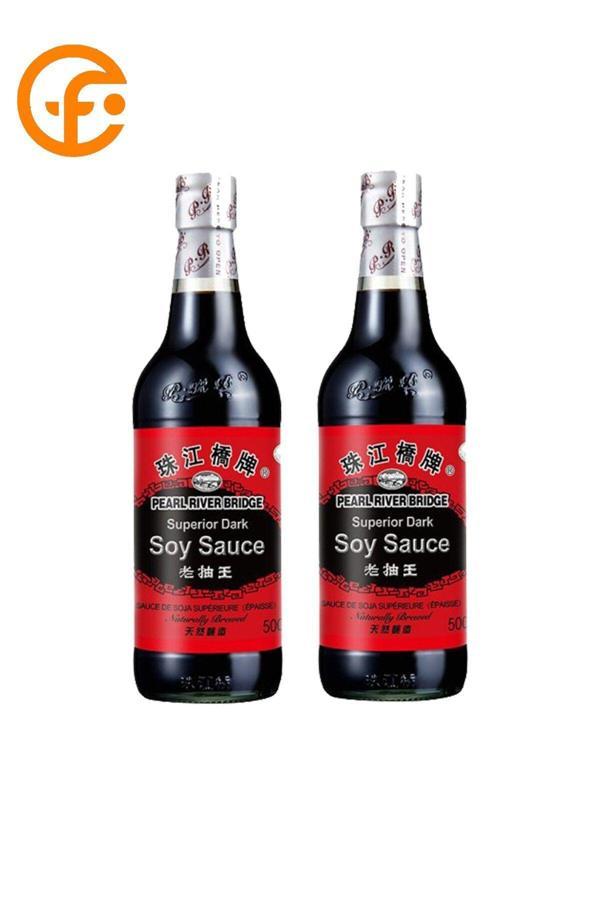 Pearl River Bridge Superior Dark Soy Sauce 600 Ml – Vegan Soya Sosu (İki Adet) - Image 1