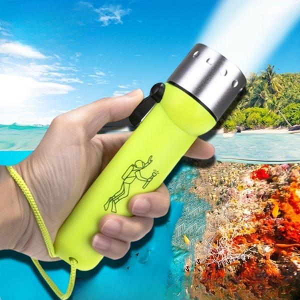 BUFFER® Süper Parlak LED Su Altı Dalış Feneri – Taşınabilir, Su Geçirmez ve Darbeye Dayanıklı El Fen - Image 1
