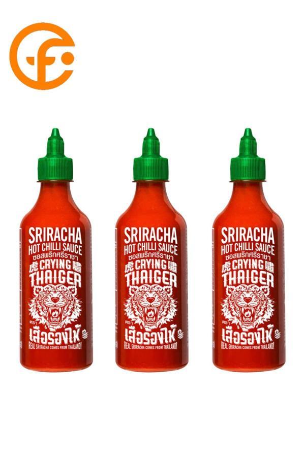 Srıracha Crying Thaiger Extra Hot Acı Sos 3’Lü Set | 3 X 440 Ml | Yoğun Baharatlı Tay Sosu - Image 1