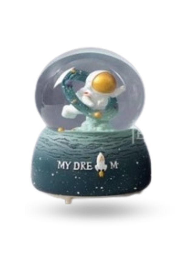 Büro Ev Ofis Hediyesi için Astronot Tasarımlı Kar Küresi - Image 1