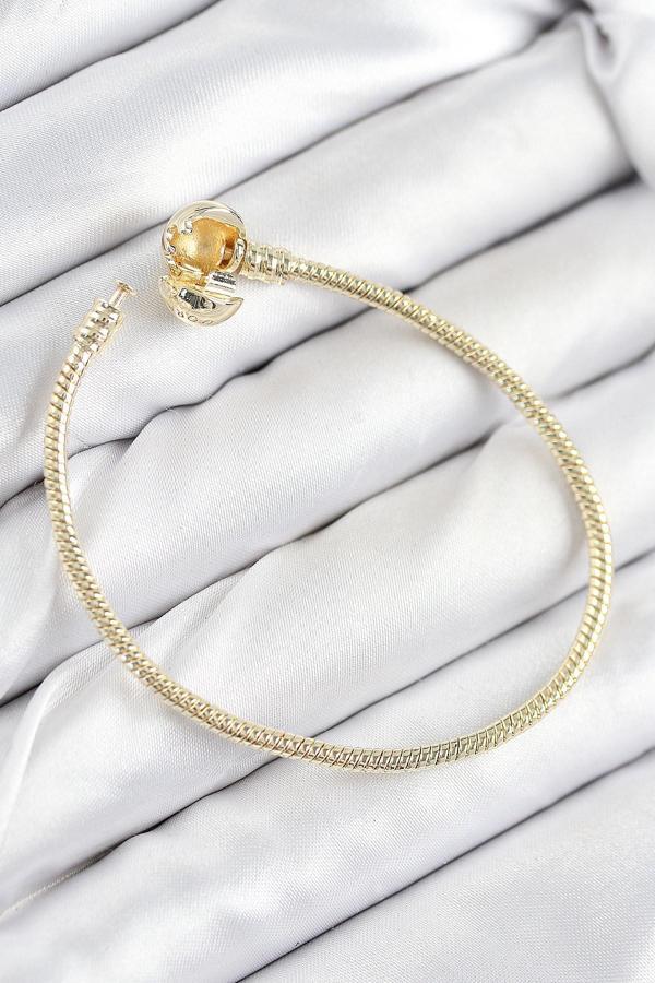 Zarif Kadın için Golden Pirinç Charm Topcuk Bileklik - Image 1