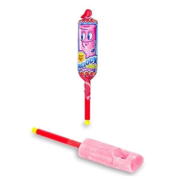 Chupa Chups Melody Pops Düdüklü Lolipop Şeker - Çilekli TEK - Image 1