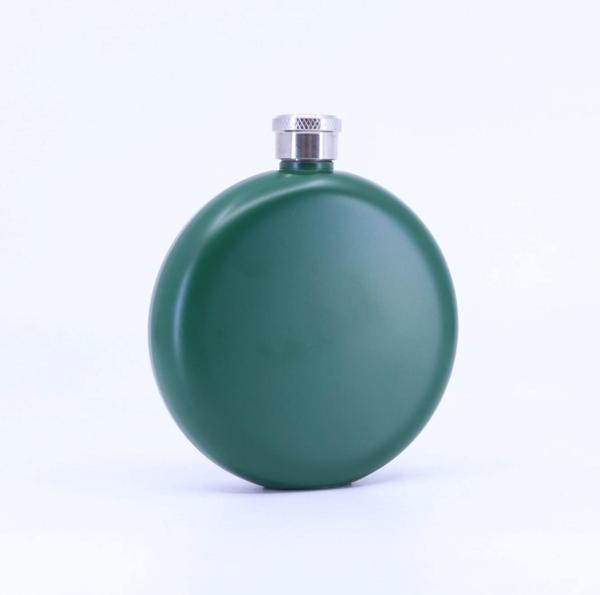 Paslanmaz Çelik Cep Matarası - Yeşil (5oz 148 ml) - Image 1