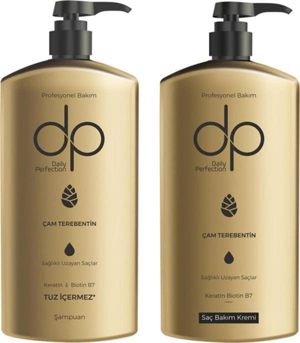 dp Daily Perfection 1 Adet Çam Terebentin Şampuan 500 ml 1 Adet Çam Terebentin Saç Kremi 500 ml - Image 1