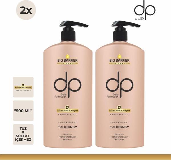 dp Daily Perfection Barrier Şampuan Kirlenme Karşıtı Şampuan X2 Adet 500 Ml - Image 1