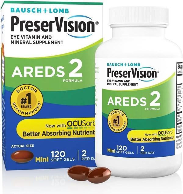 Bausch  Lomb PreserVision AREDS 2 Göz Vitamini  120 Kapsül  - Image 1