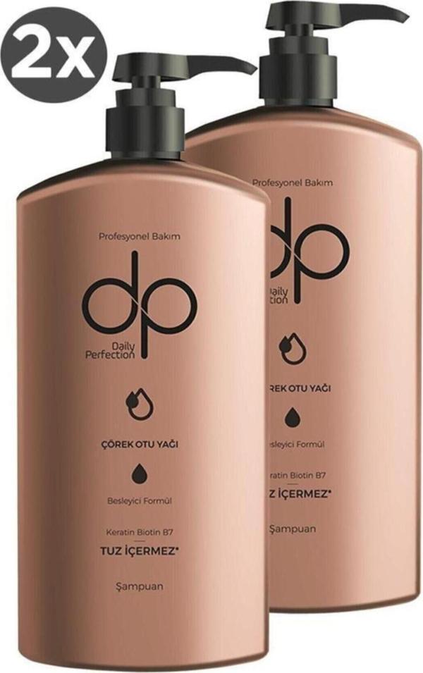 dp Daily Perfection Daily Perfectıon Çörek Otu Tuzsuz Şampuan X2 Adet 500ml - Image 1