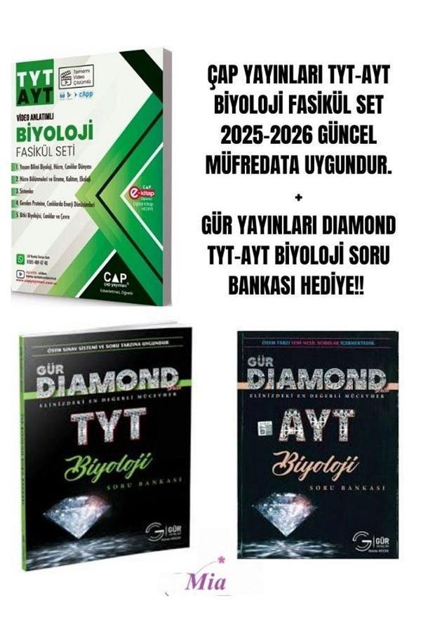 ÇAP YAYINLARI TYT-AYT BİYOLOJİ FASİKÜL SET HEDİYELİ - Çap Yayınları - Image 1