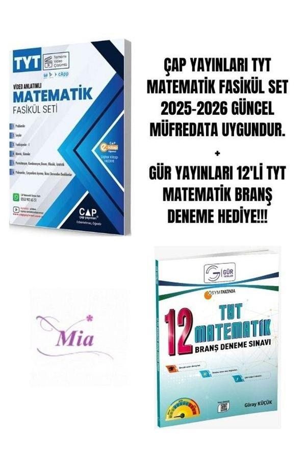 ÇAP TYT MATEMATİK SET 2025-26 GÜNCEL MÜFREDAT+GÜR TYT 12 MATEMATİK DENEME HEDİYE!! - Çap Yayınları - Image 1
