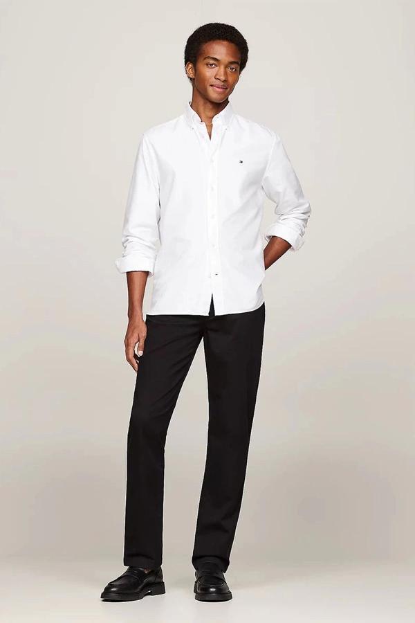 Tommy Hilfiger DENTON 5PKT 1985 PIMA COTTON Erkek Siyah Pantolon MW0MW36429BDS - Image 1