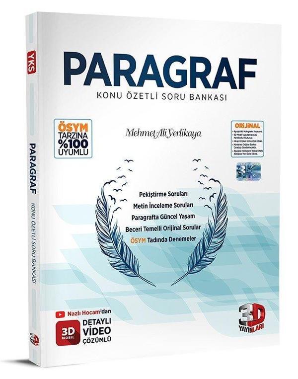 3D YKS PARAGRAF SORU BANKASI - 3D Yayınları - Image 1