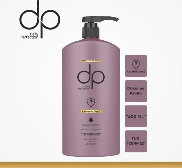 dp Daily Perfection Karanfil Özlü 500 ml Tuzsuz Şampuan - Image 1