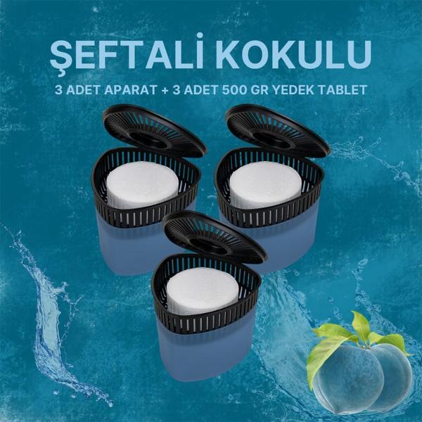 3 Adet 500 gr Nem Alıcılı Ve Rutubet Giderici Aparat Üçgen Şeftali  (TABLET DAHİL) - Image 1