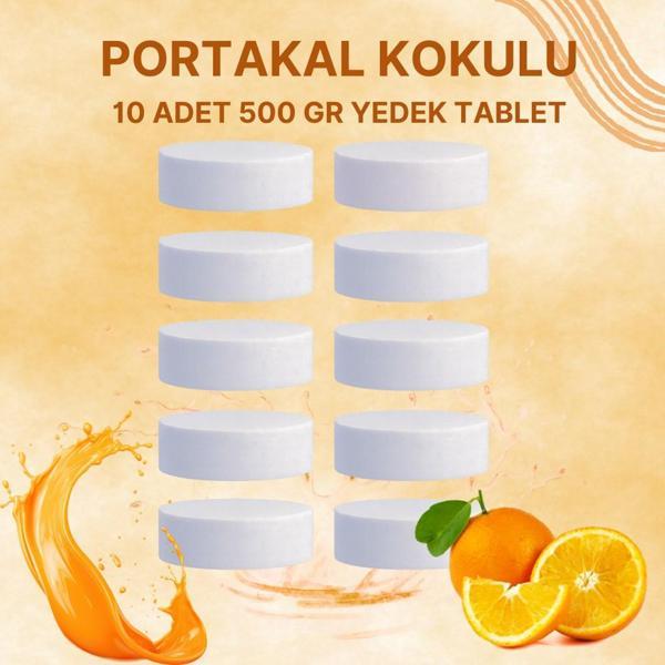 5 Adet 2x500 gr Nem Alıcı Rutubet Ve Küf Önleyici Yedek Tablet Portakal - Image 1