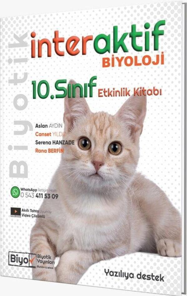 Biyotik Yayınları 10. Sınıf Biyoloji İnteraktif Etkinlik Kitabı - Biyotik Yayınları - Image 1
