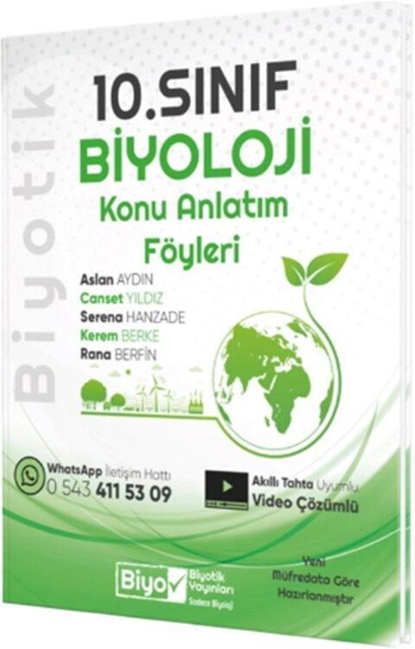 Biyotik Yayınları 10. Sınıf Biyoloji Konu Anlatım Föyleri - Biyotik Yayınları - Image 1