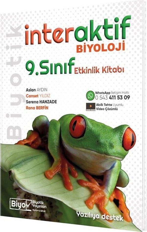 Biyotik Yayınları 9. Sınıf Biyoloji İnteraktif Etkinlik Kitabı - Biyotik Yayınları - Image 1