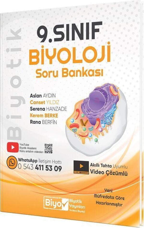 Biyotik Yayınları 9. Sınıf Biyoloji Soru Bankası - Biyotik Yayınları - Image 1