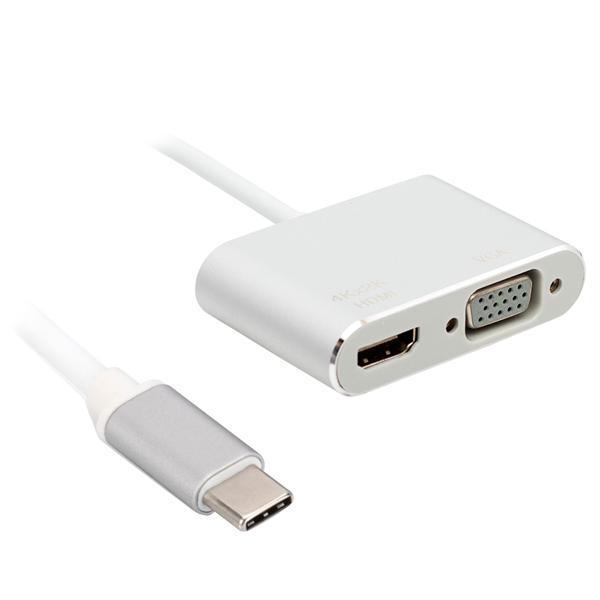 USB TYPE-C TO HDMI-VGA ADAPTÖR 2 IN 1 APARAT (2818) - Image 1