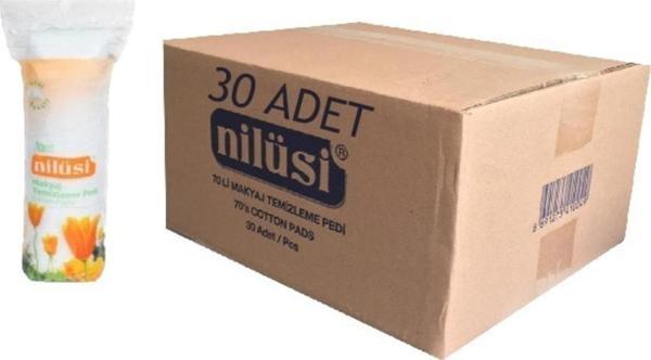 İpek NilüsiMakyaj Temizleme Pedi 70li Disk Pamuk 30 Adet - Image 1
