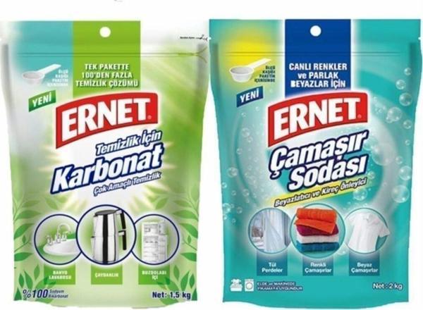 Ernet Temizlik Için Karbonat 1.5 Kg  +  Çamaşır Sodası 2 Kg - Image 1