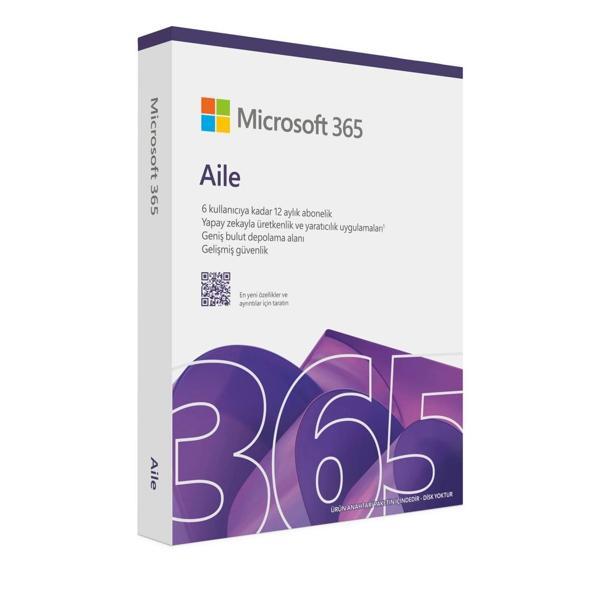 Microsoft Office 365 Aile EP2-36884 Türkçe Kutulu Ofis Yazılımı (6 Kullanıcı) - Image 1