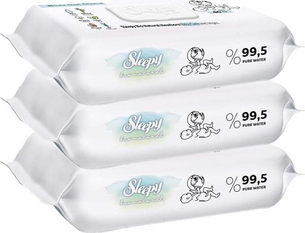 Sleepy Islak Mendil Bio Natural 3x40 Adet - Image 1