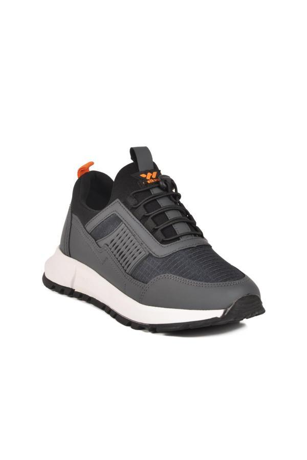 Nans 6006 G Füme Fileli Kilit Bağcıklı Unisex Spor Ayakkabı - Image 1