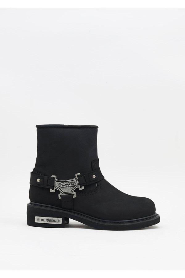 Harley Davidson Harley-Davidson Estes Erkek Siyah Nubuk Bot - Image 1