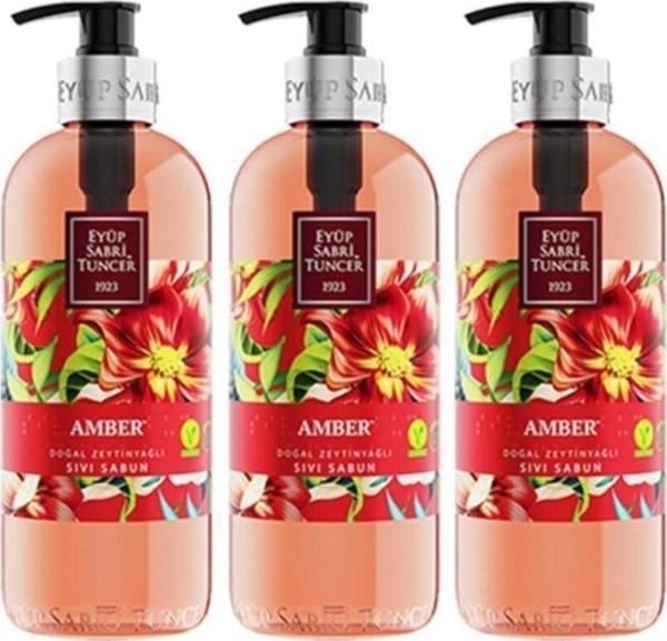 Eyüp Sabri Tuncer Amber Sıvı Sabun 500 Ml X 3 Adet - Image 1