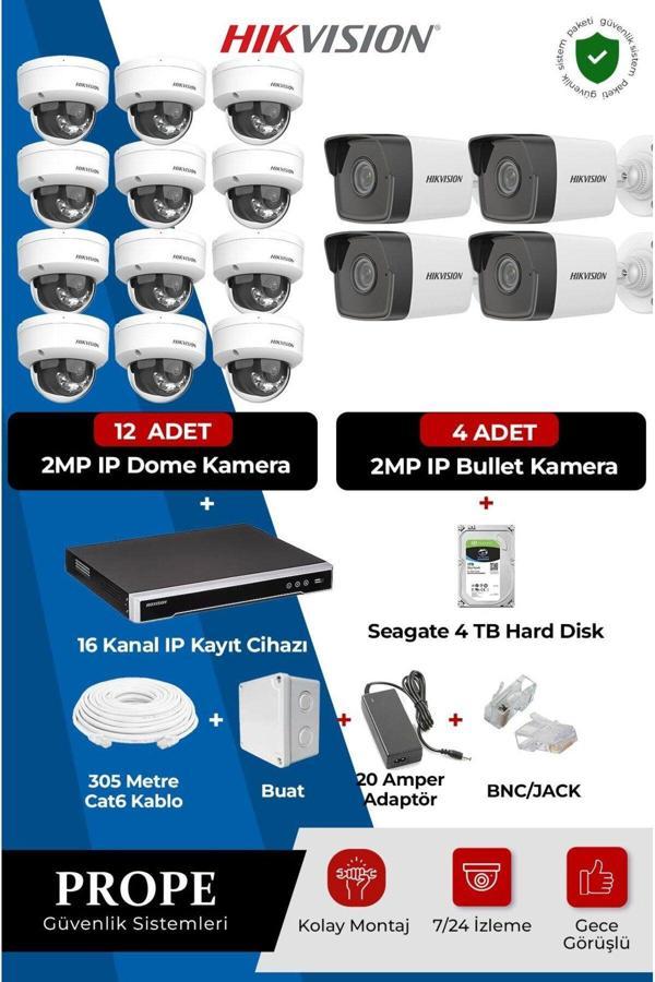 Hikvision 16 Kameralı Full Sistem Paketi - Image 1
