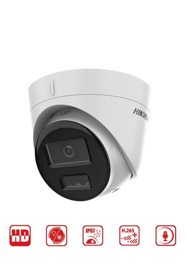 Hikvision 2 Mp Smart Hybrid Light Turet Network Kamera (Dahili Mikrofon) - Image 1